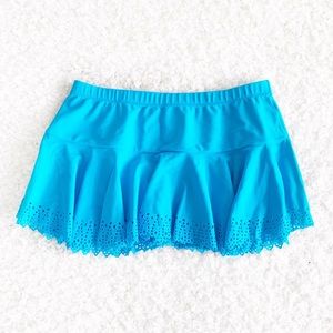 Red Carter Turquoise Swim Skirt Bottoms NWOT